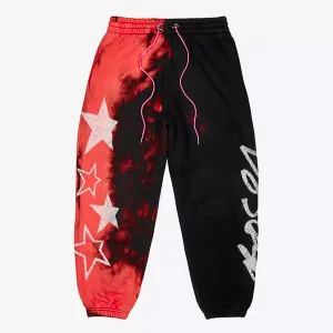 Bossi Star Tie-Dye Embellished Sweatpants