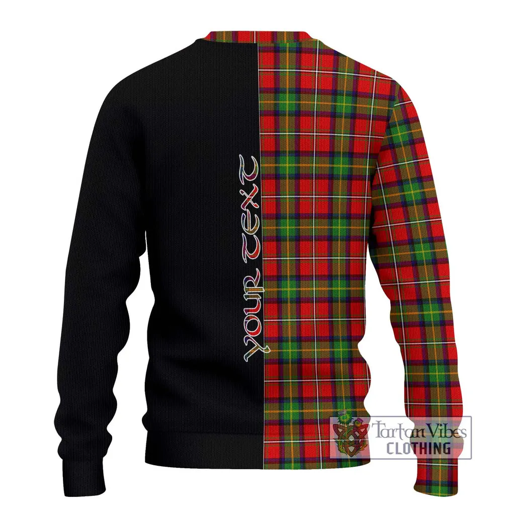 Boyd Tartan Ugly Sweater with Family Crest and Half Of Me Style