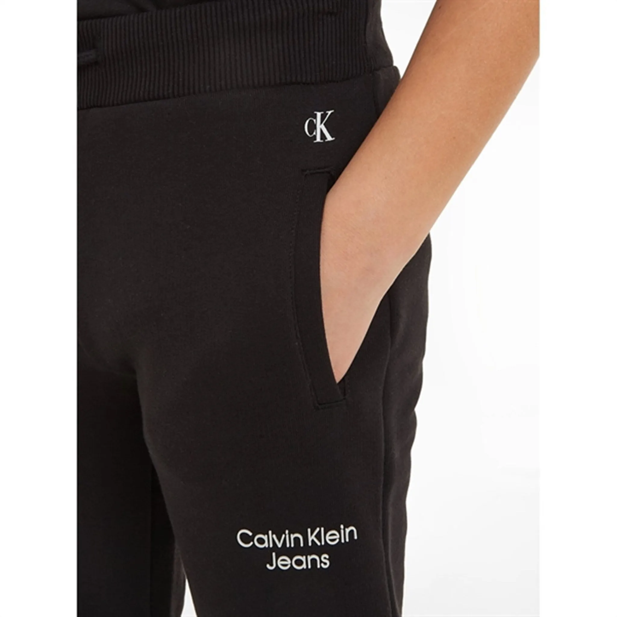 Calvin Klein Ckj Stack Logo Sweatpants Ck Black