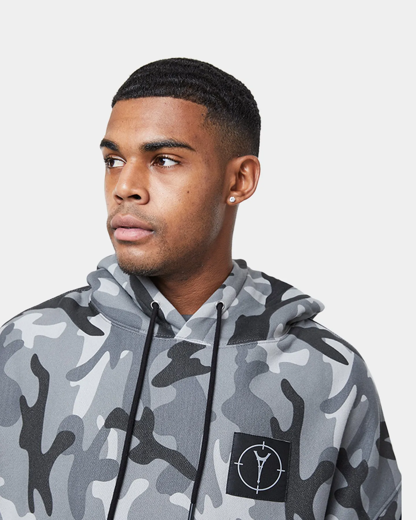 Carré Utilitaire Camo Hoodie Black Camo