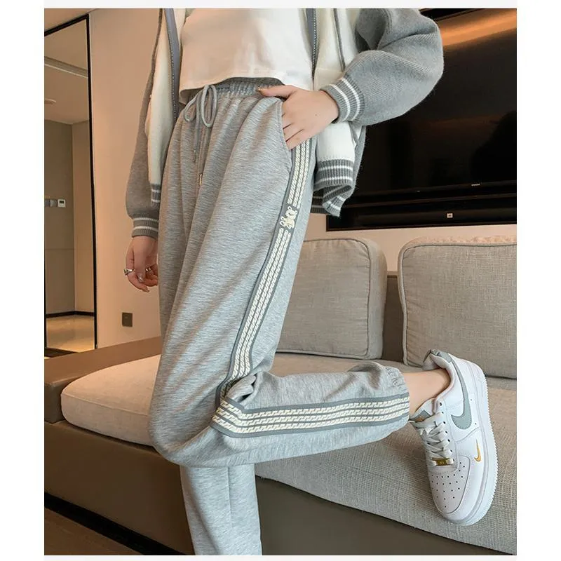 Casual Banana-Shaped Plus Sports Tapered Loose Fit Sweatpants