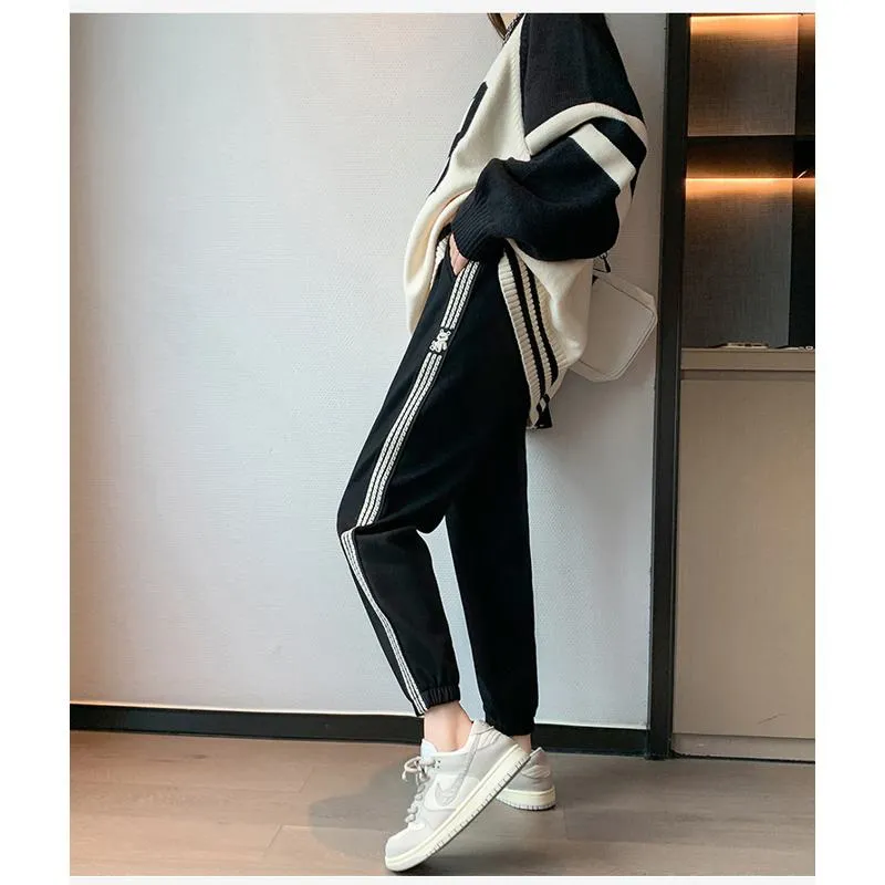 Casual Banana-Shaped Plus Sports Tapered Loose Fit Sweatpants