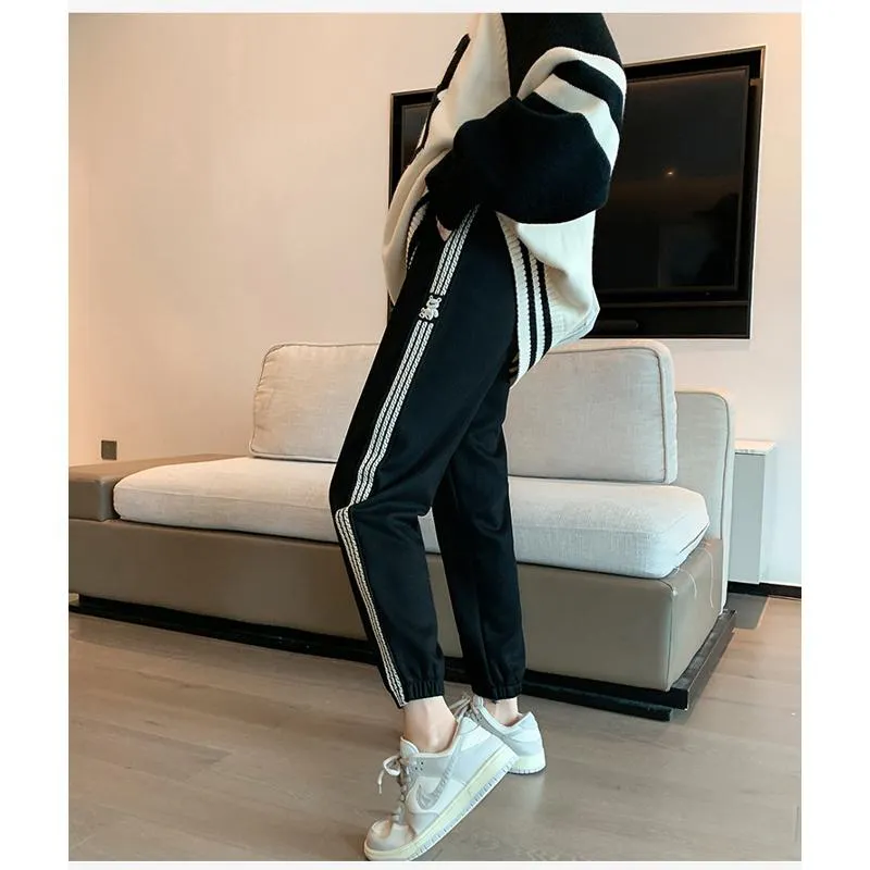 Casual Banana-Shaped Plus Sports Tapered Loose Fit Sweatpants