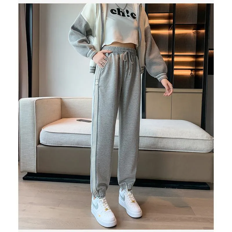 Casual Banana-Shaped Plus Sports Tapered Loose Fit Sweatpants