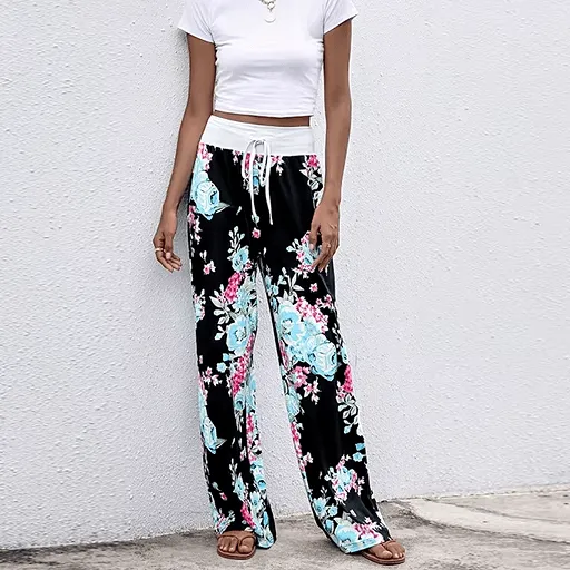 Casual Print Sweatpants