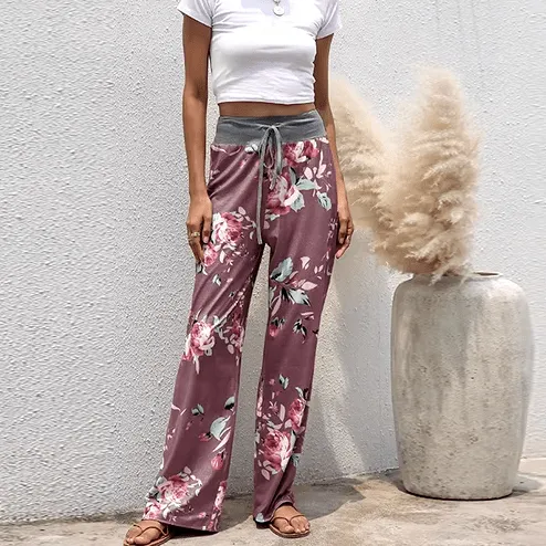 Casual Print Sweatpants