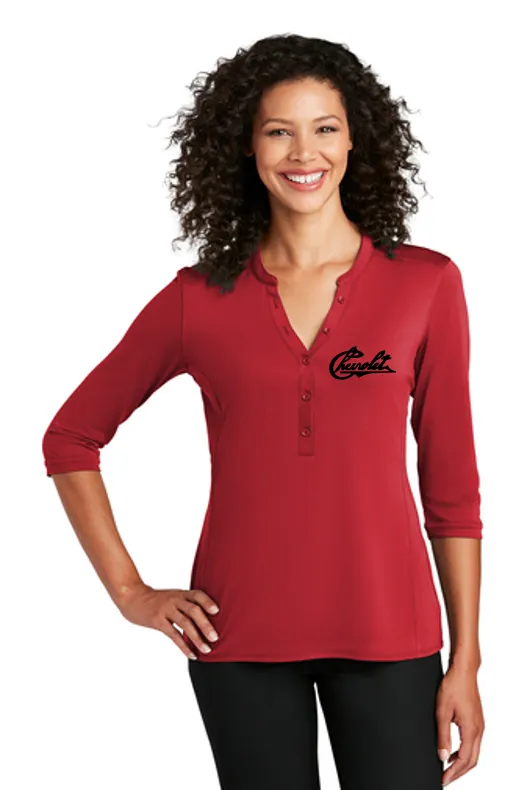 Chevrolet 1911 Script Ladies Henley Shirt