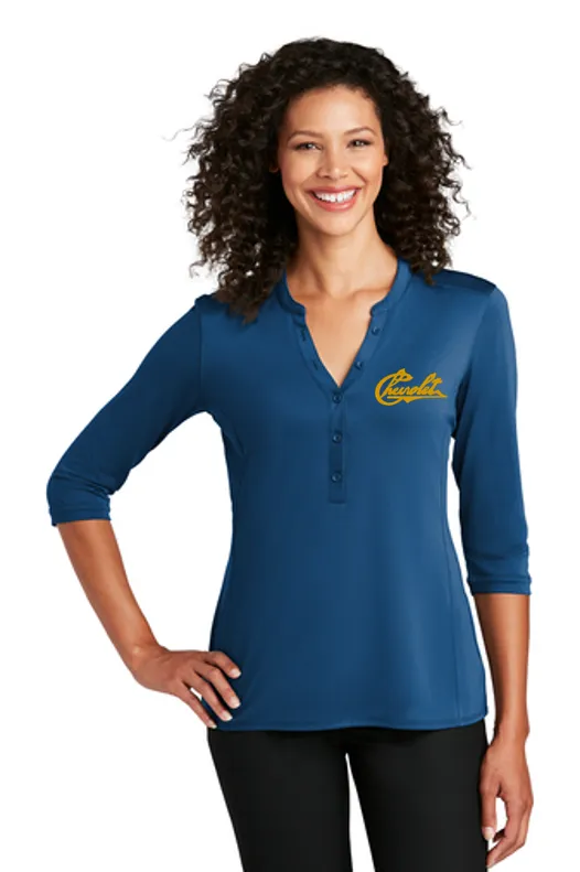 Chevrolet 1911 Script Ladies Henley Shirt