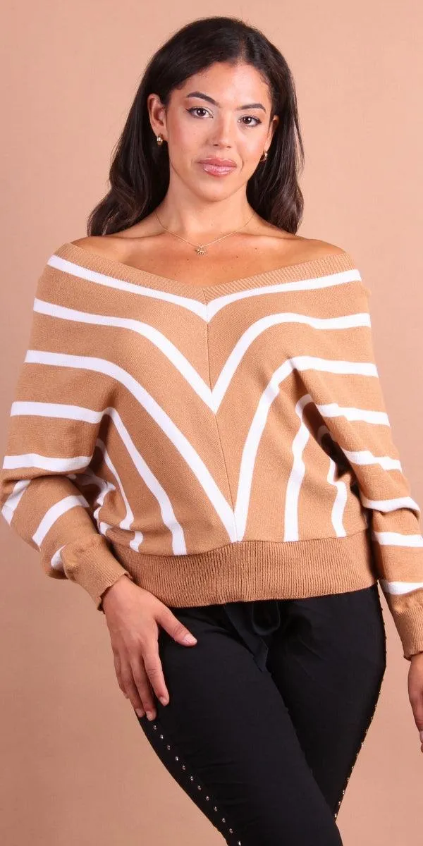 Chevron Batwing Sweater