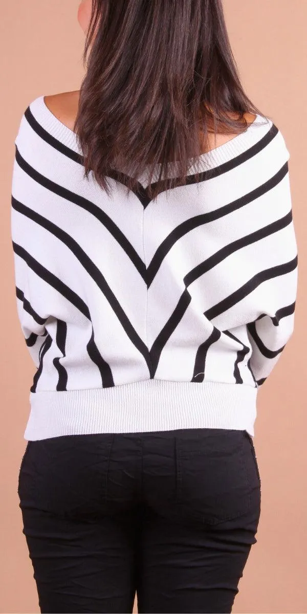 Chevron Batwing Sweater