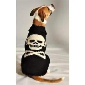 Chilly Dog Black Skull Sweater