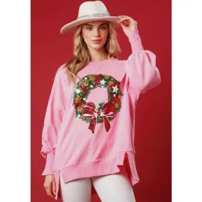 Christmas Sparkle Sequin Holiday Sweatshirt