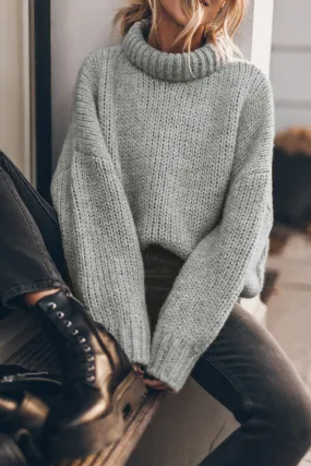 Chunky Gray Sweater