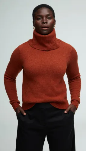 Chunky Turtleneck in Wool-Cashmere | Auburn