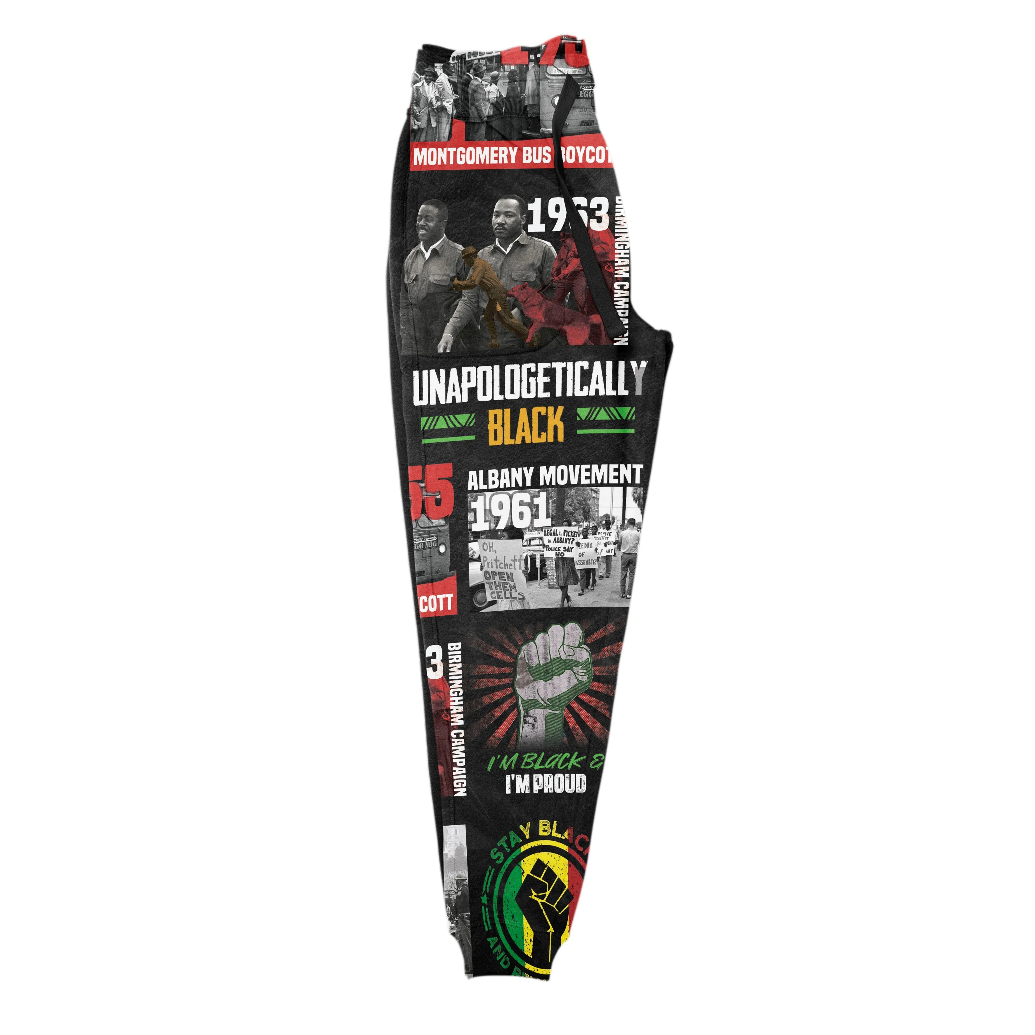 Civil Rights Movement Poster Art Joggers