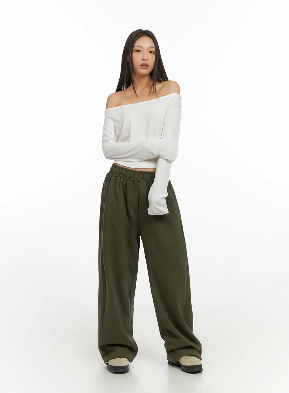 Classic Cotton Wide Fit Sweatpants IS427