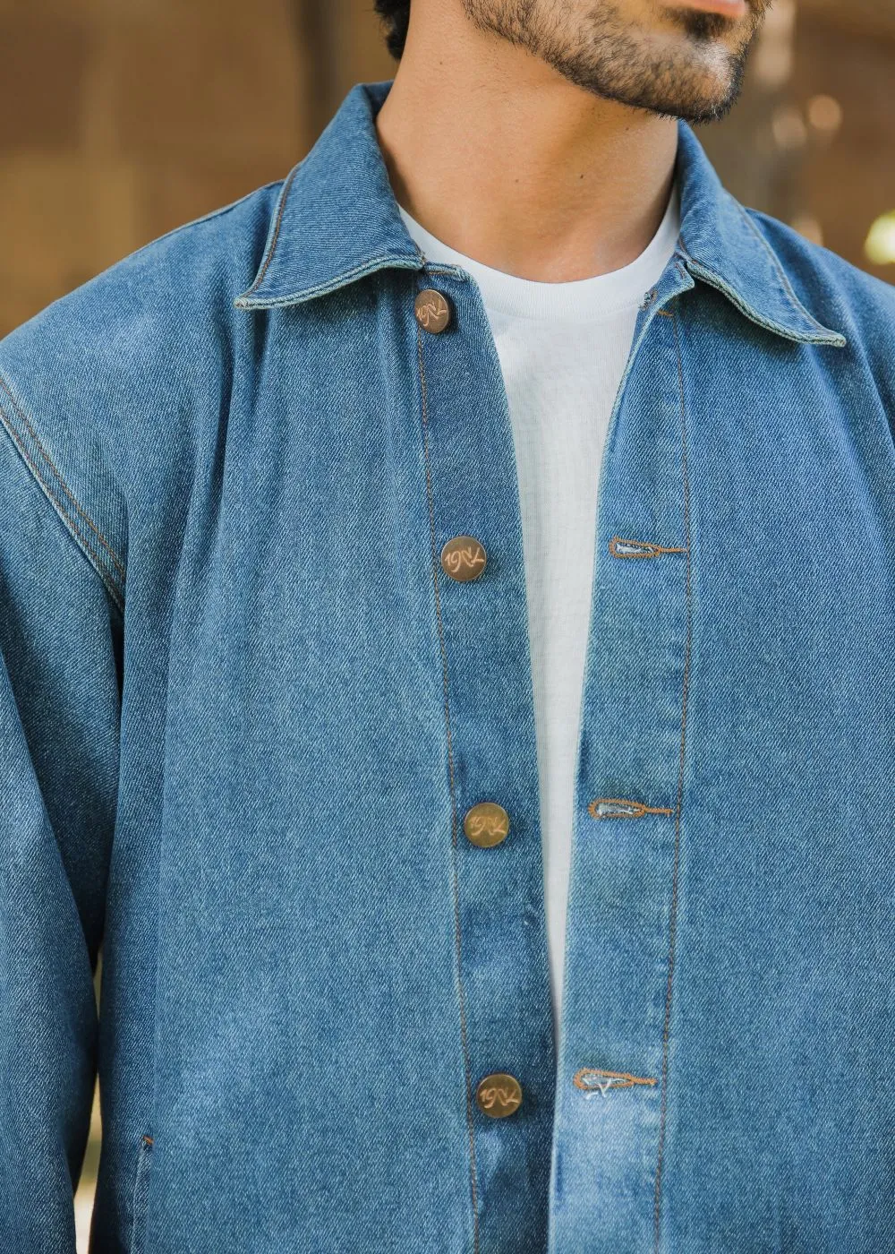 Classic Mid Blue Shacket