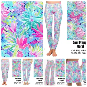 Cool Preppy Floral leggings and capris with pockets