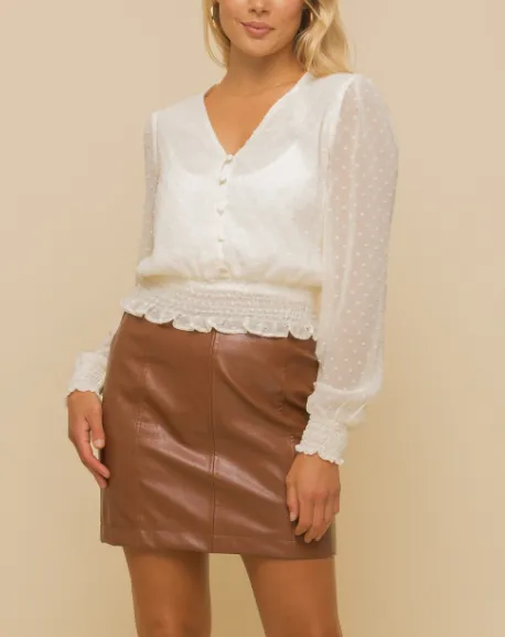 Copperhead Road Leather Mini Skirt