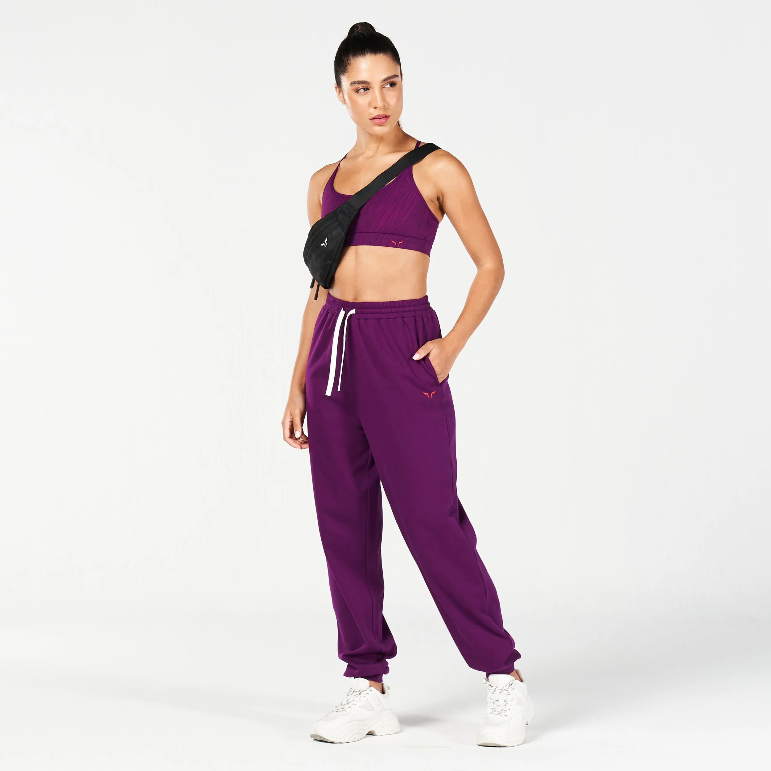 Core Oversized Sweatpants - Dark Purple