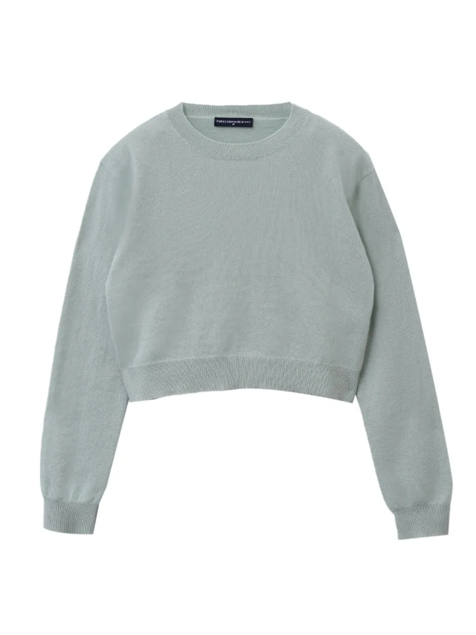 Crop Long Sleeve Sweater_Pistachio