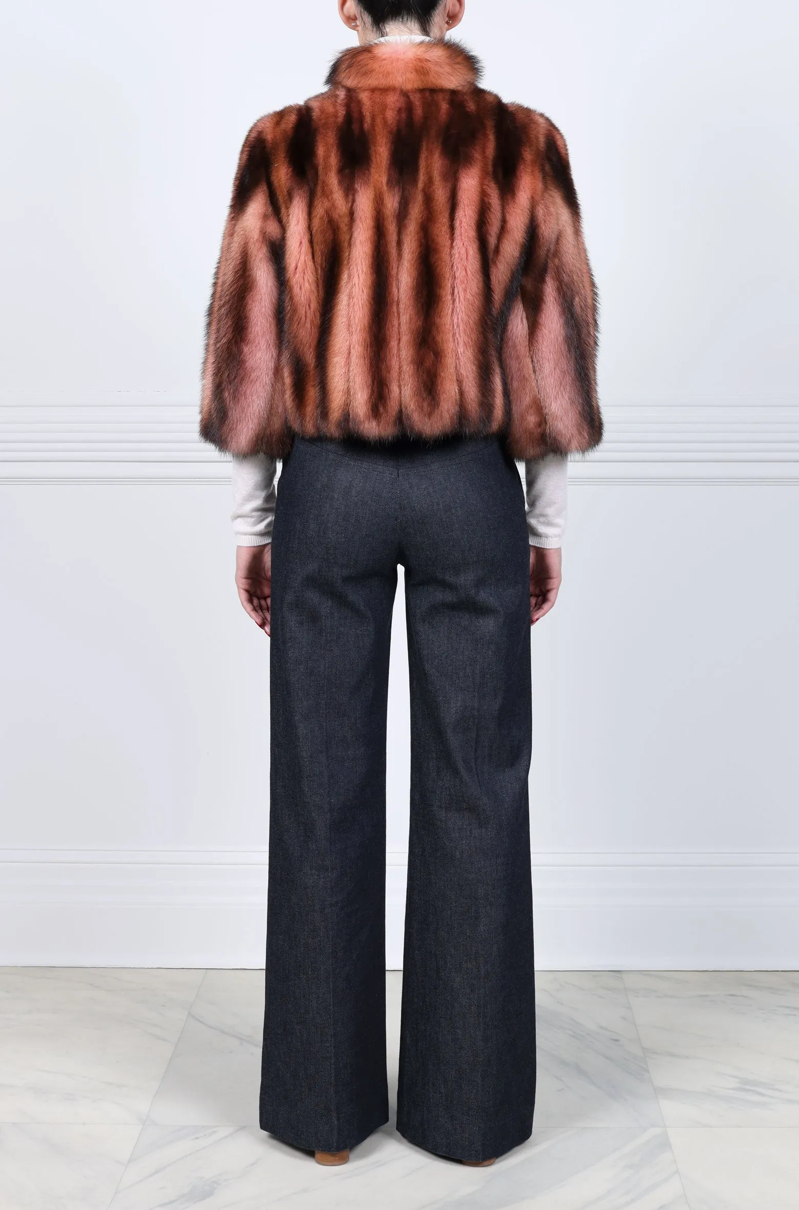 Cropped Fitch Fur Jacket