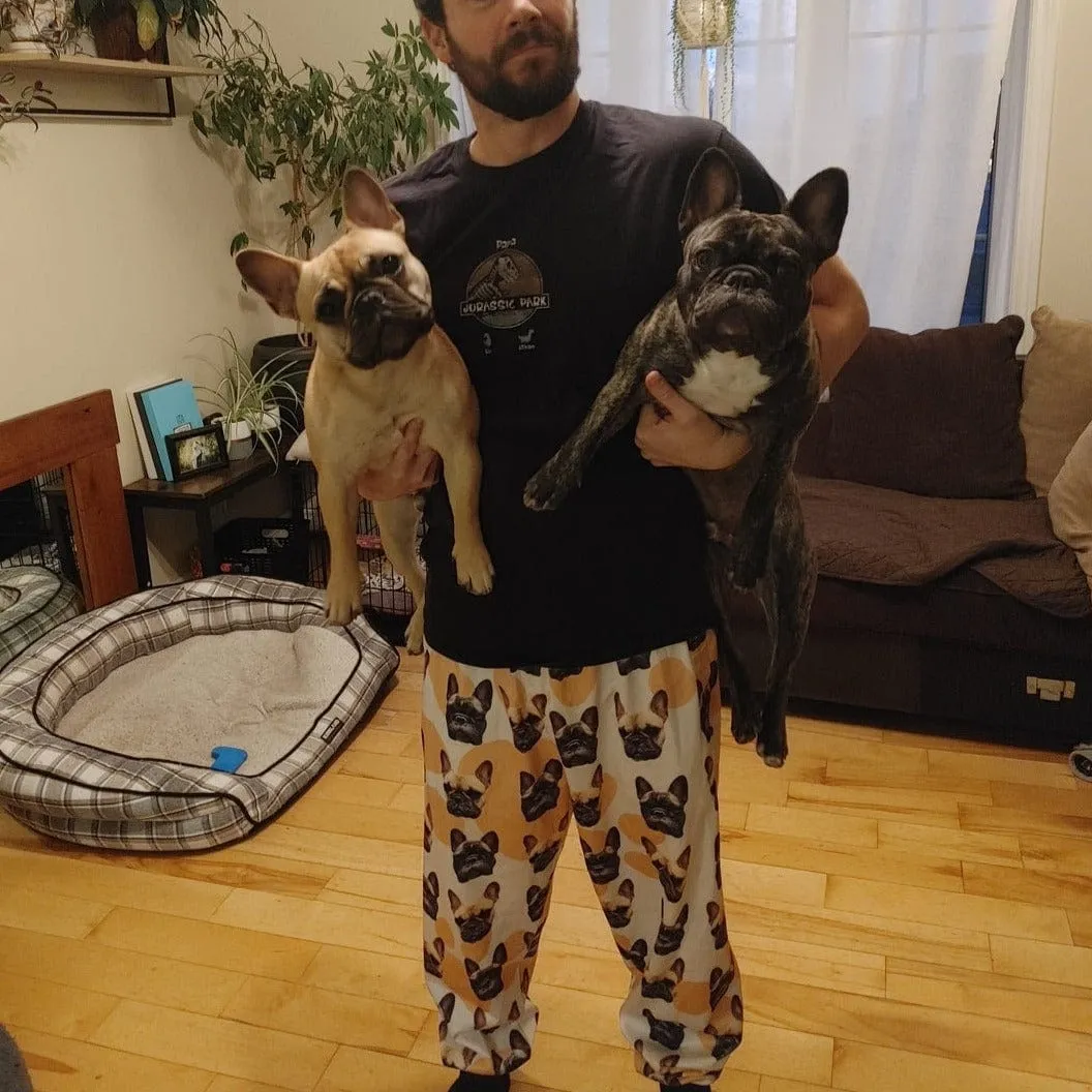 Custom Face Sweatpants with Pet Picture Personalized Men's All Over Print Sweatpants