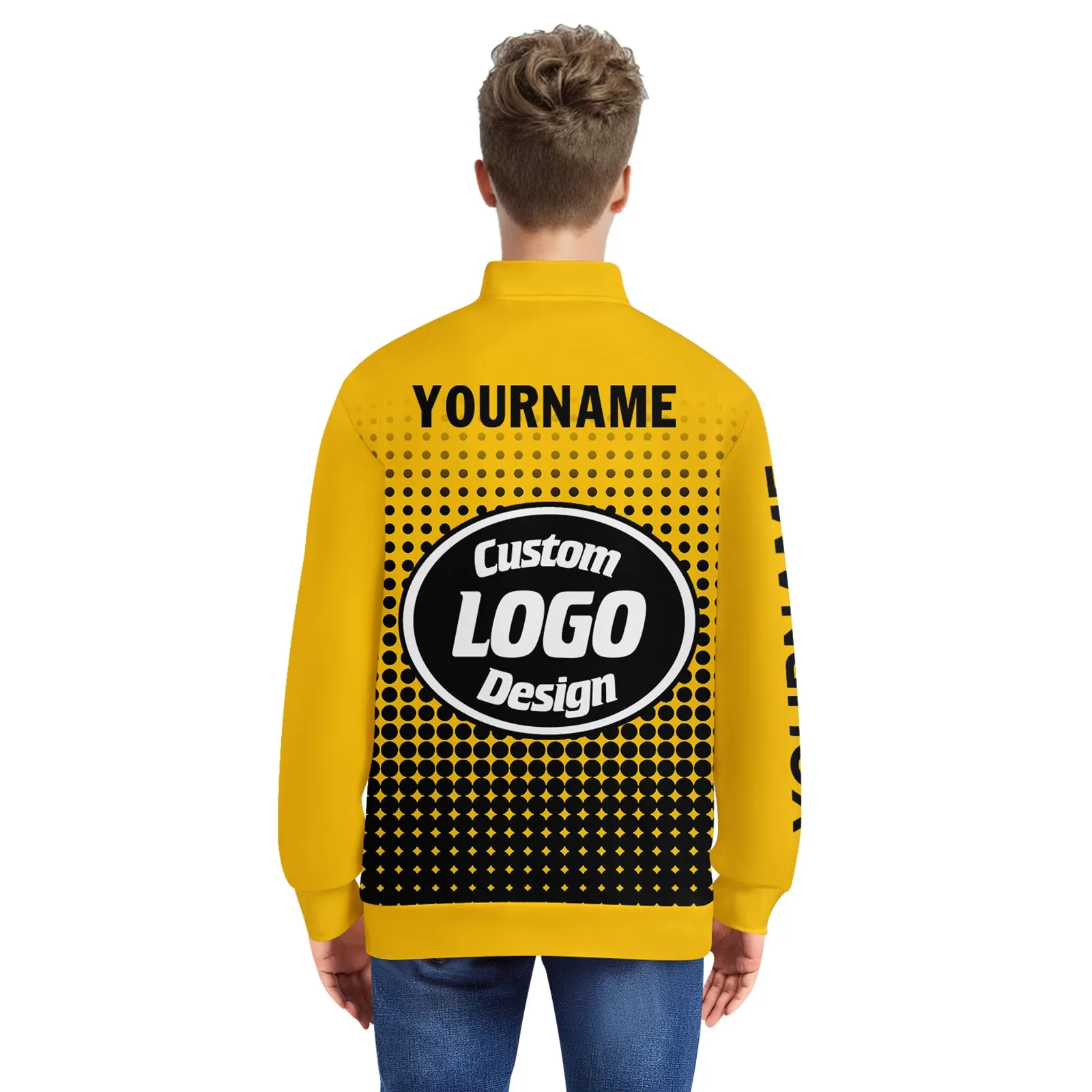 Custom Jacket Bomber Full-Snap Varsity Letterman Personalized Jacket PR092-D020346-6