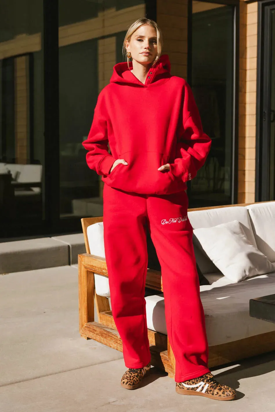 Do Not Disturb Sweatshirt in Red