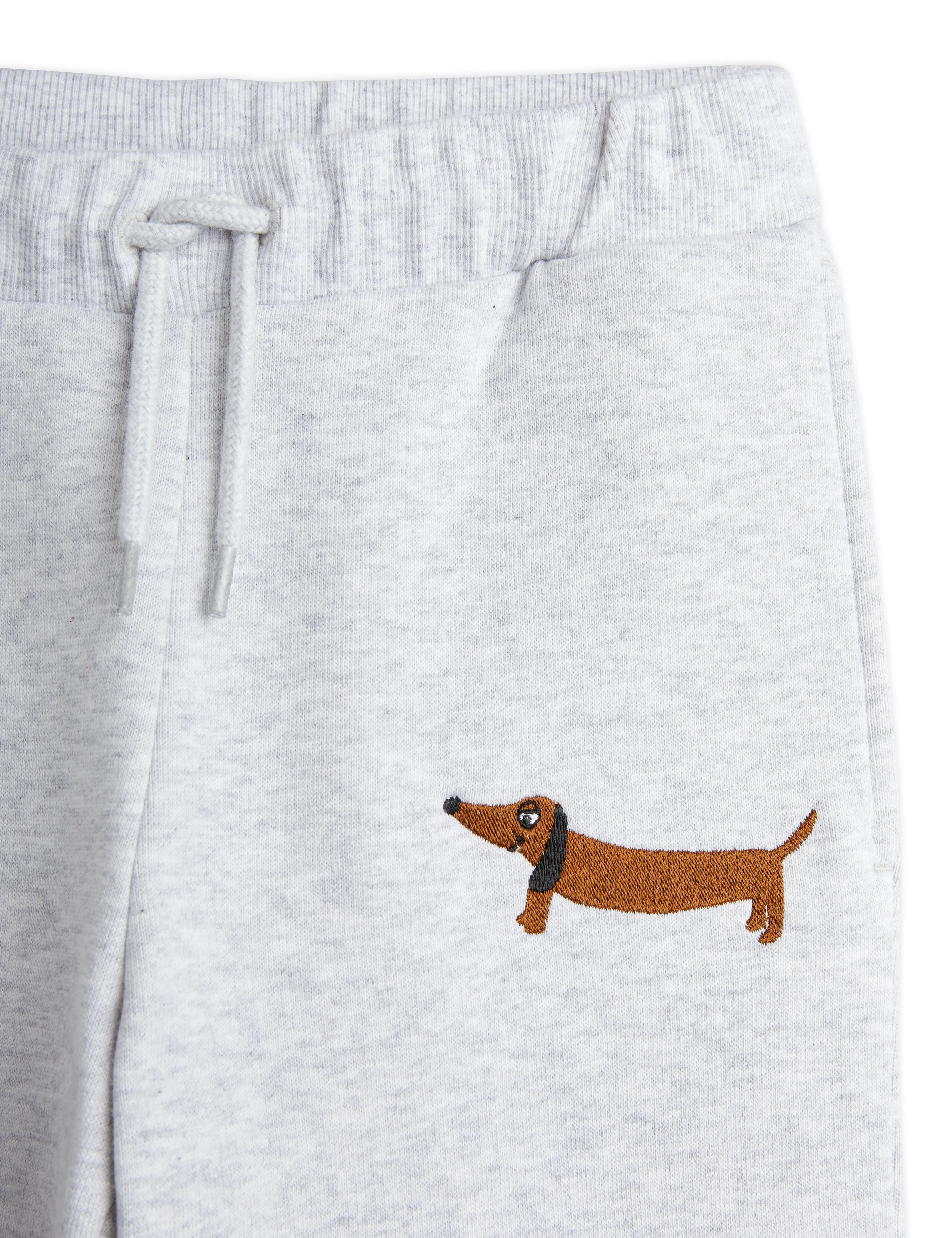 Dog Embroidered Sweatpants