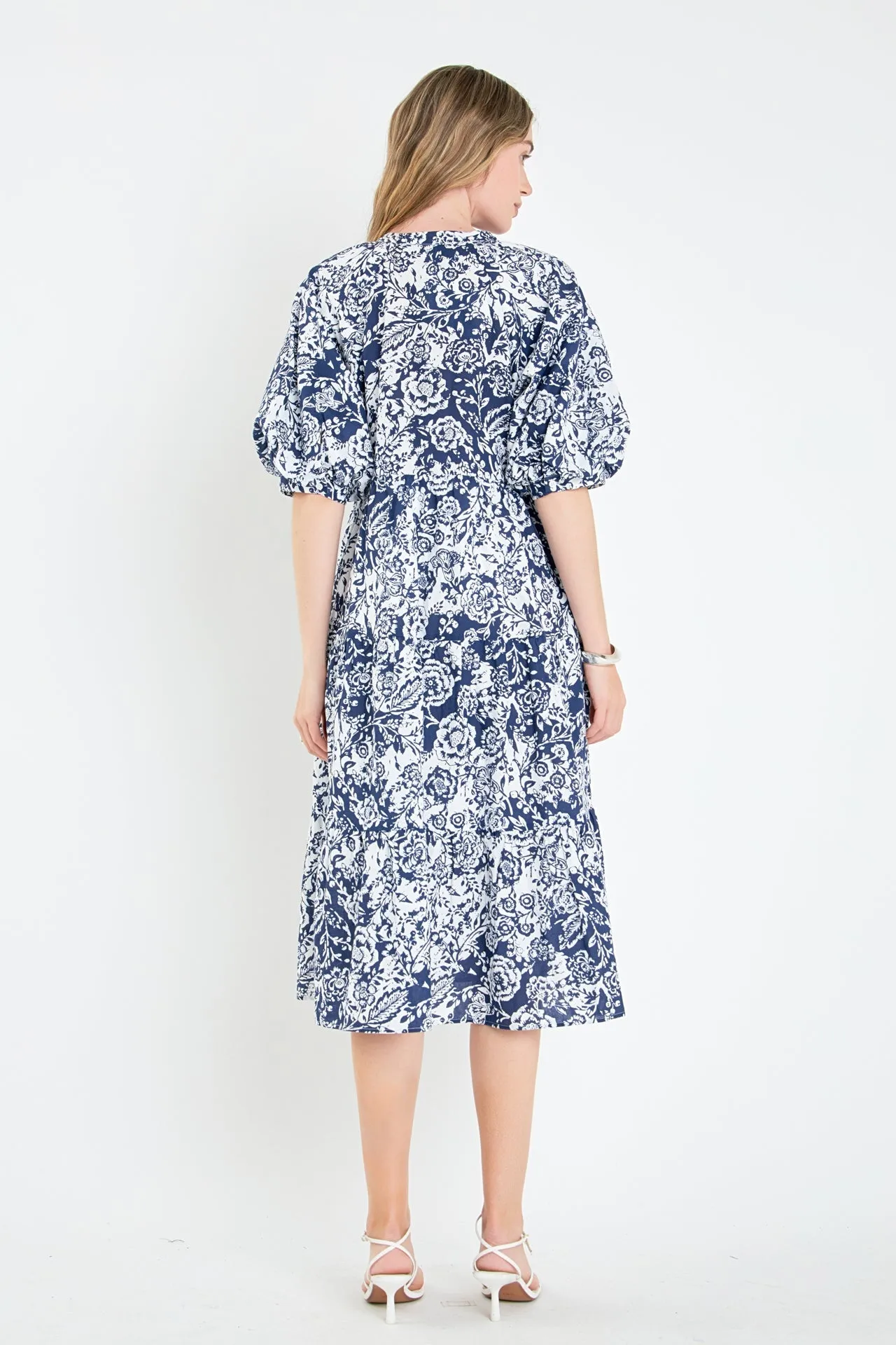 English Factory - Floral Print Midi Dress