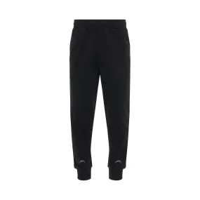 Essential Small Logo Sweatpants in Black