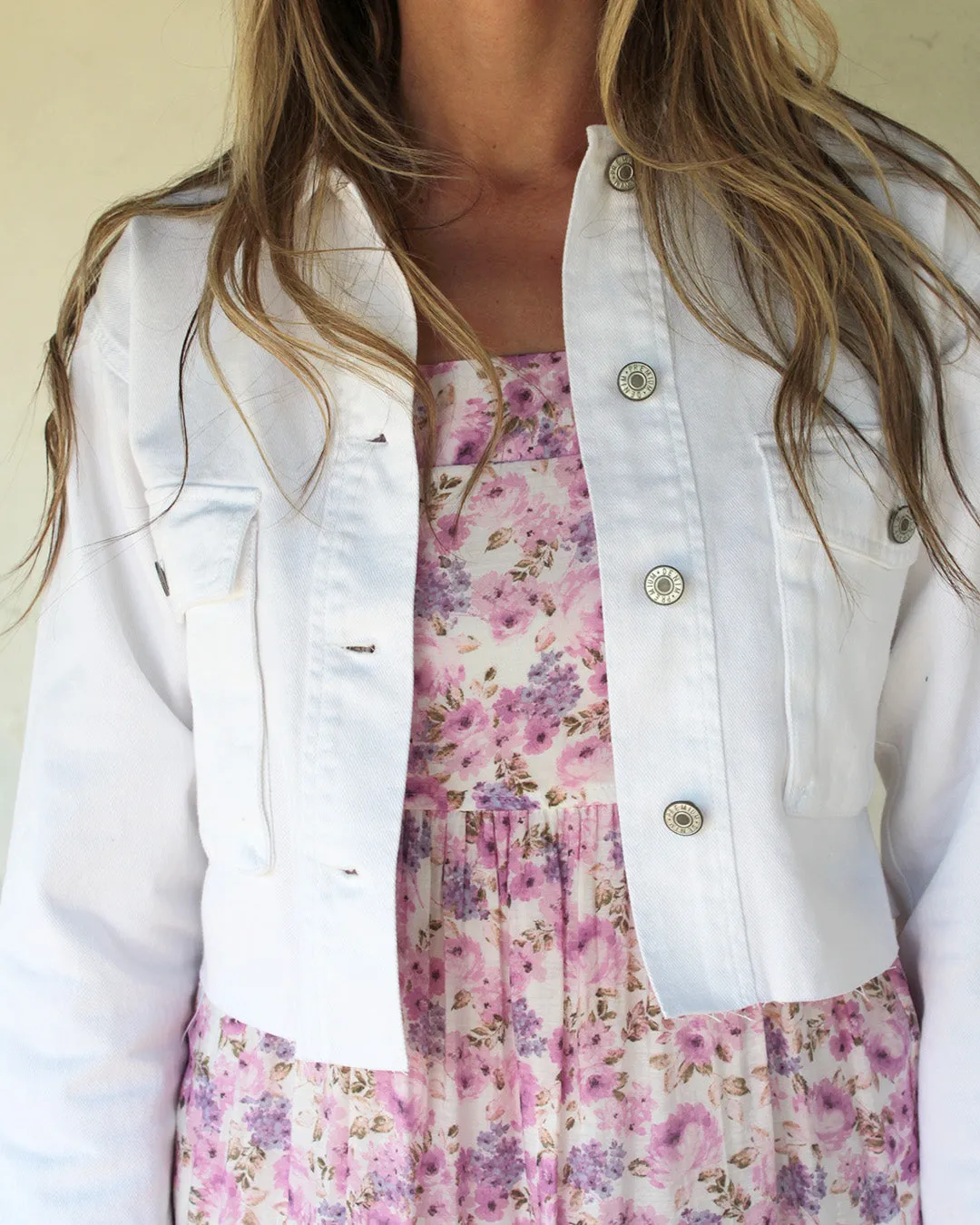 Everyday White Denim Jacket