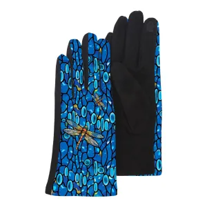 Fine Art Tiffany Dragonfly Texting Gloves