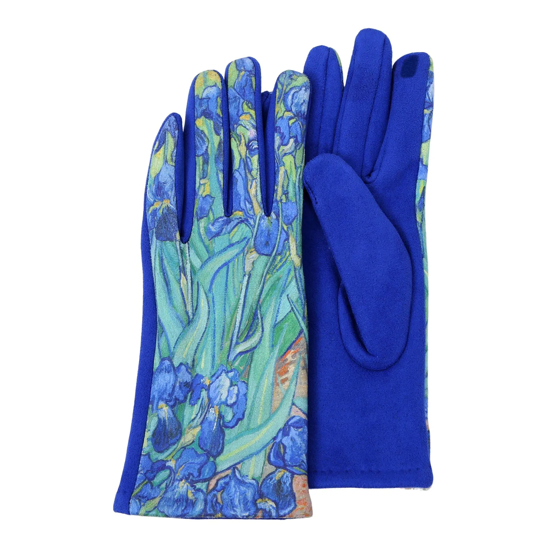 Fine Art van Gogh Irises Texting Gloves