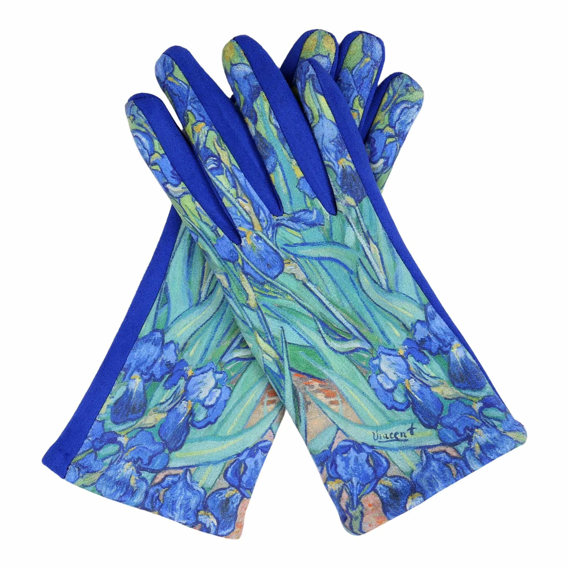 Fine Art van Gogh Irises Texting Gloves