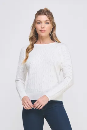 Fine Gauge Dolman Sweater Top