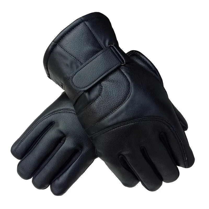 Fleece Lined Leather Gloves Cozy Winter Holiday Gift