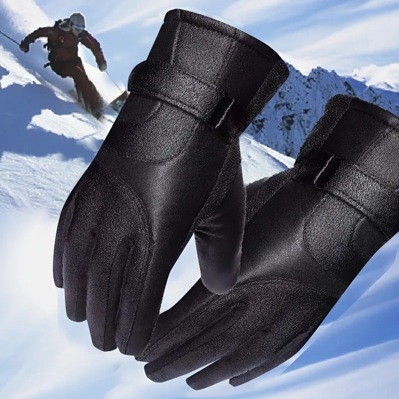 Fleece Lined Leather Gloves Cozy Winter Holiday Gift