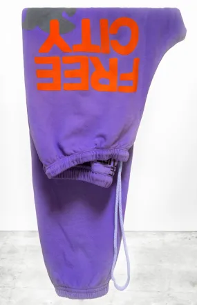 FREECITYlarge sweatpant - purple juice