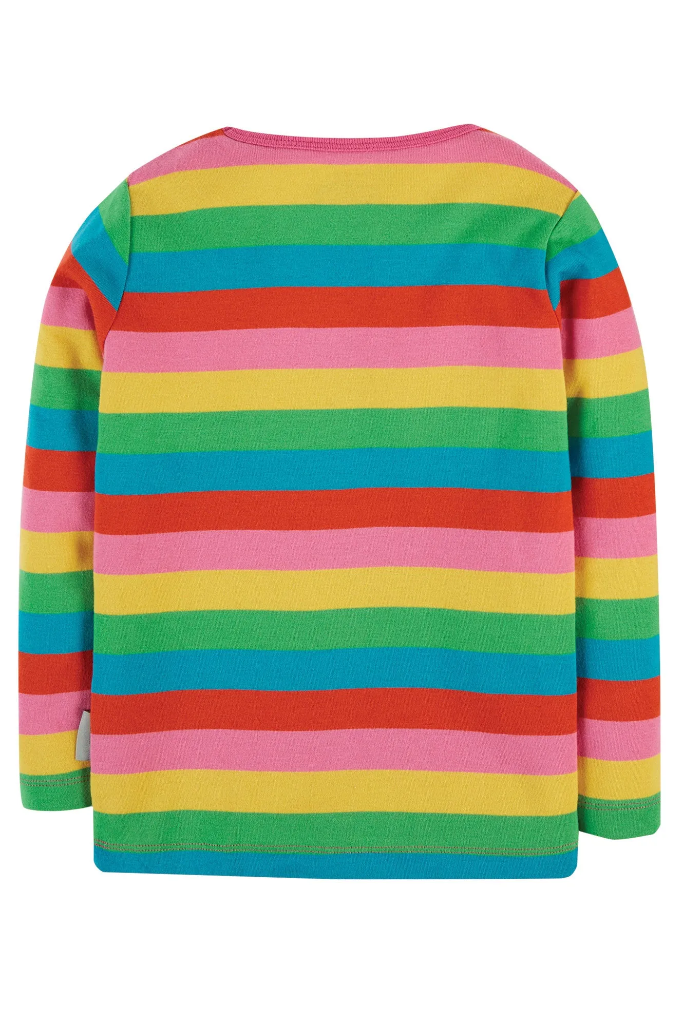 Frugi Foxglove Rainbow Stripe Long Sleeved Top