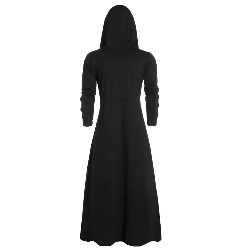 Funki Buys | Jackets | Women's Men Hooded Long Gothic Coat