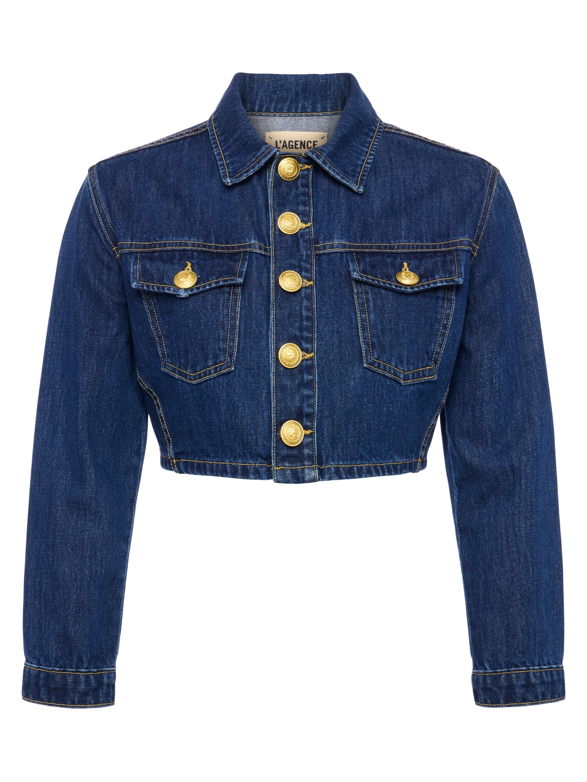 Genevie Cropped Denim Jacket