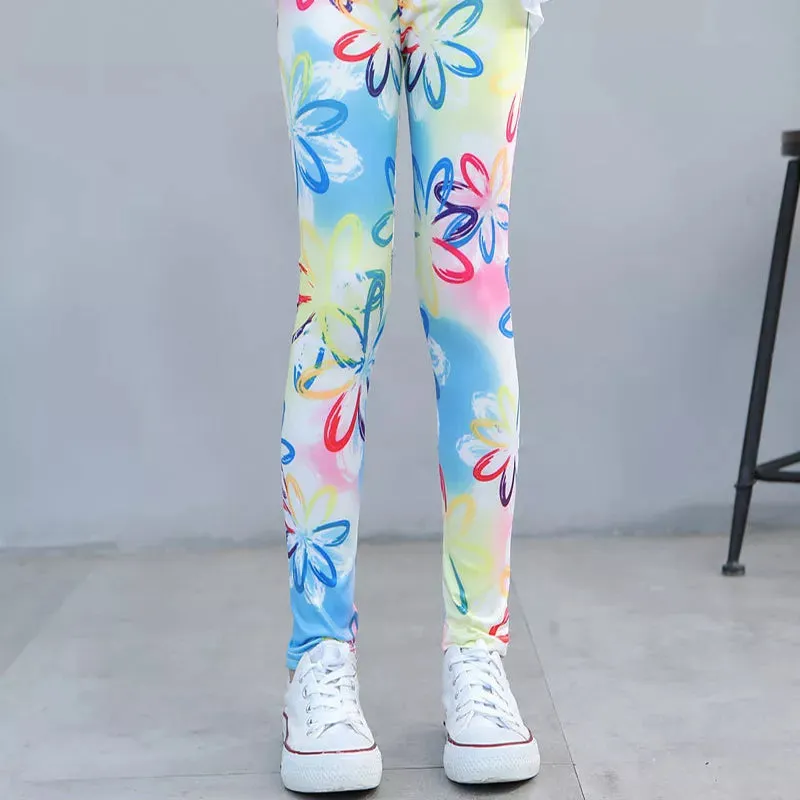 Girls' leggings Spring And Autumn Thin Children's Stretch