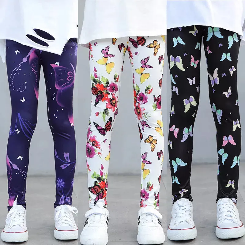 Girls' leggings Spring And Autumn Thin Children's Stretch