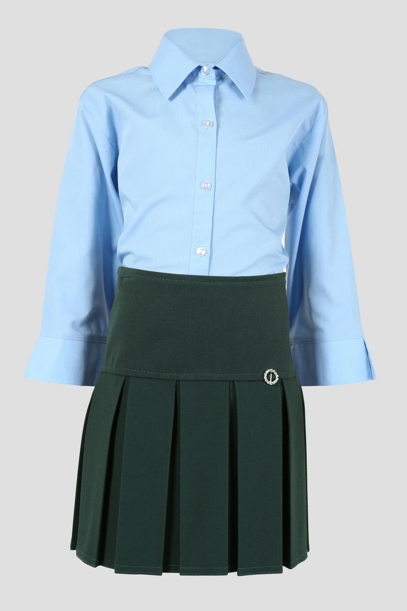 Girls pleated school skirt with diamante detail - Quality school uniforms at the School Clothing Company