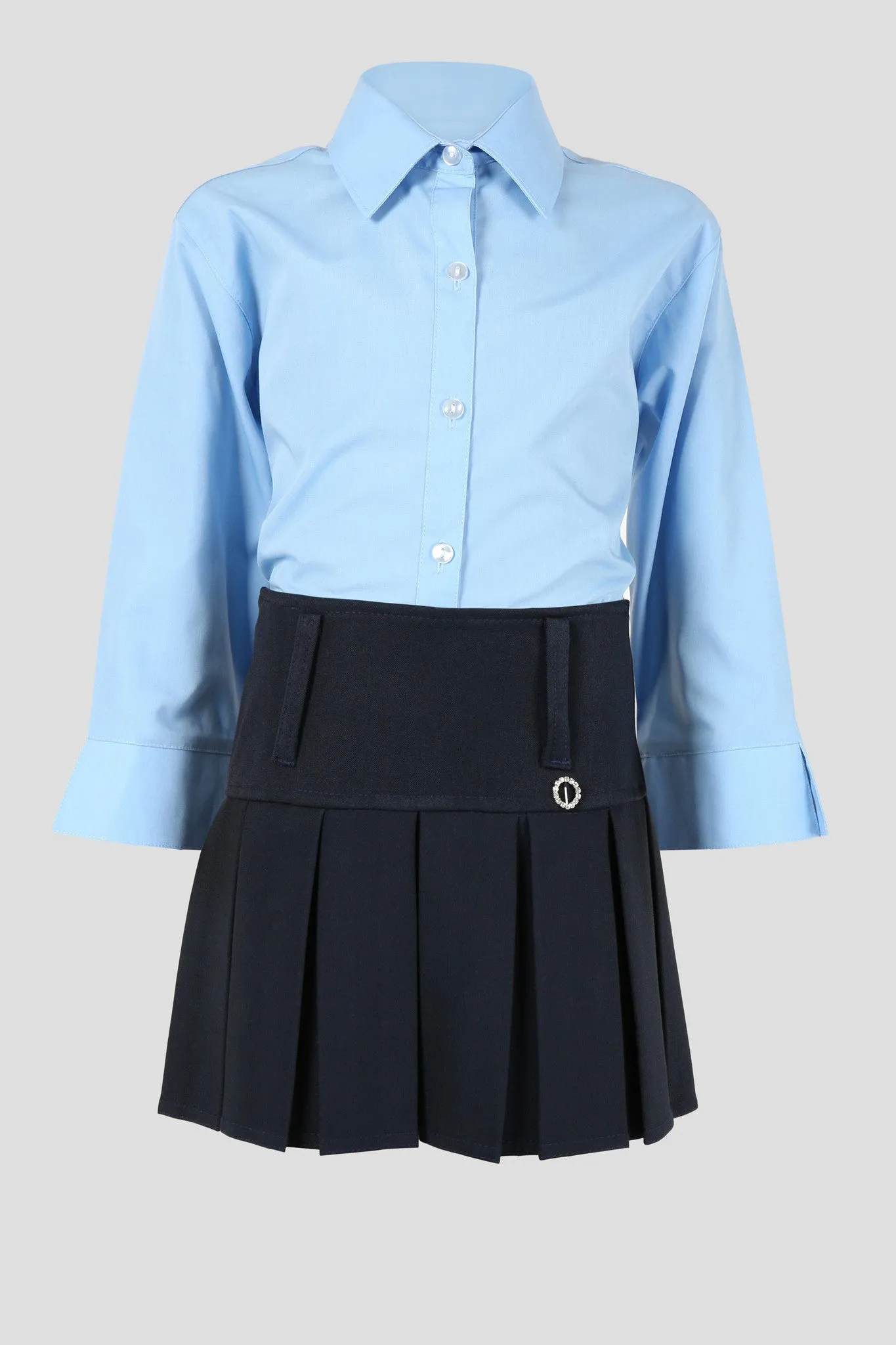 Girls pleated school skirt with diamante detail - Quality school uniforms at the School Clothing Company