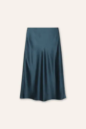 GLITTER 2.0 Mid-night midi skirt (New navy)