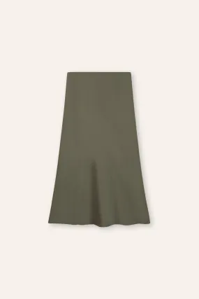 GLITTER B Mid-night midi skirt (Ash green)