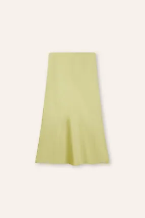 GLITTER B Mid-night midi skirt (Lime)